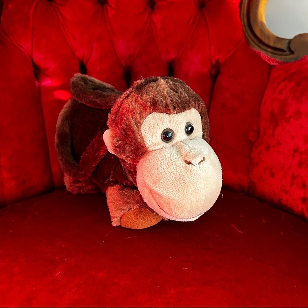 Kellytoy Pack Mates Brown Monkey Purse 10 inch Plush Stuffed Animal